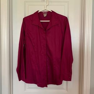 Beautiful Chicos wine-berry blouse